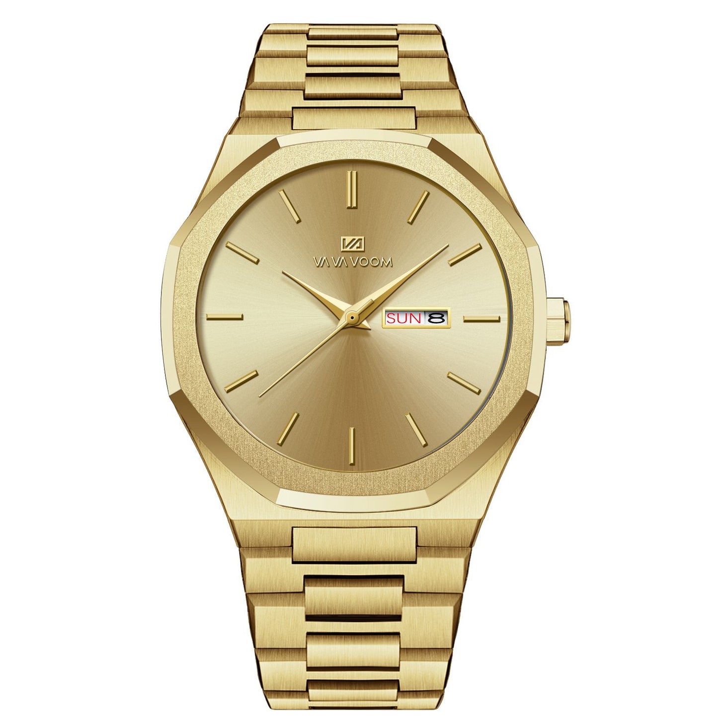 Business-Casual Steel-Chain Mens Watch
