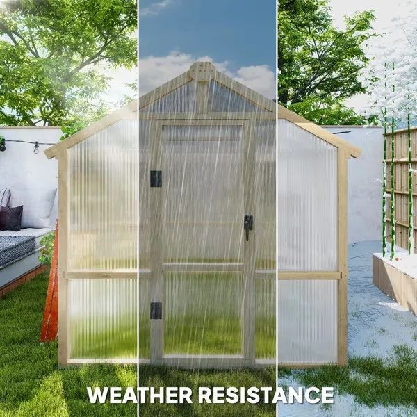 Wooden Walk-in Greenhouse Kit Amazon Shipping Prohibited By WalMart