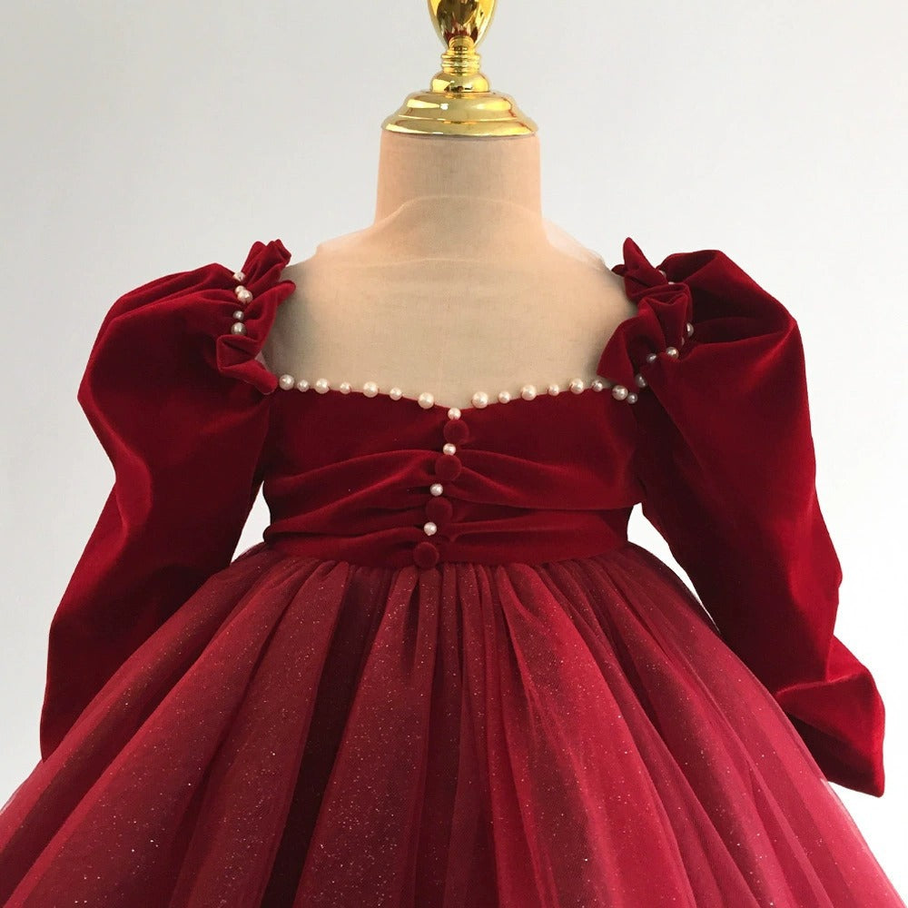 Long Princess Dress For Little Girls