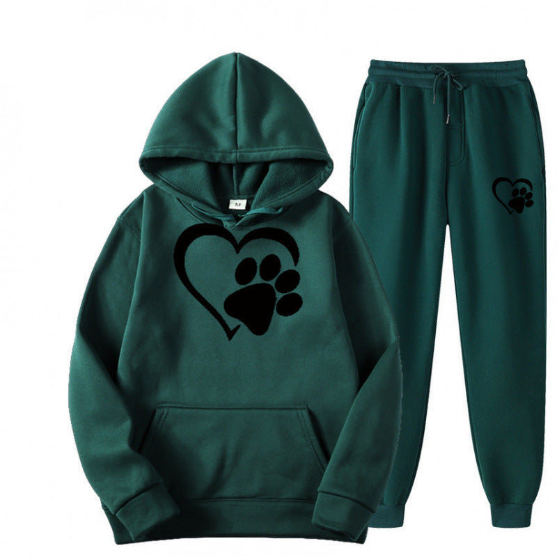 Mens And Womens Printed Hoodie Sets For Fall And Winter
