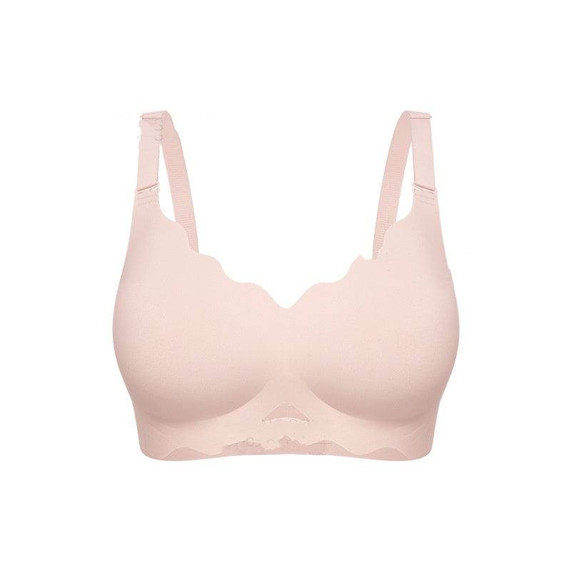 Invisible Small-chest Push-up Jelly Adhesive Bra With Anti-sagging Wavy Edges For A Beautiful Back