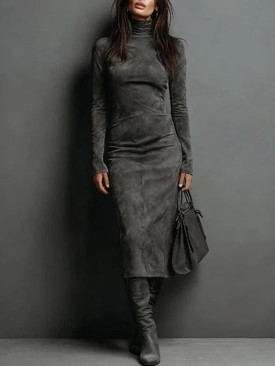 Womens Long-sleeve Base Dress