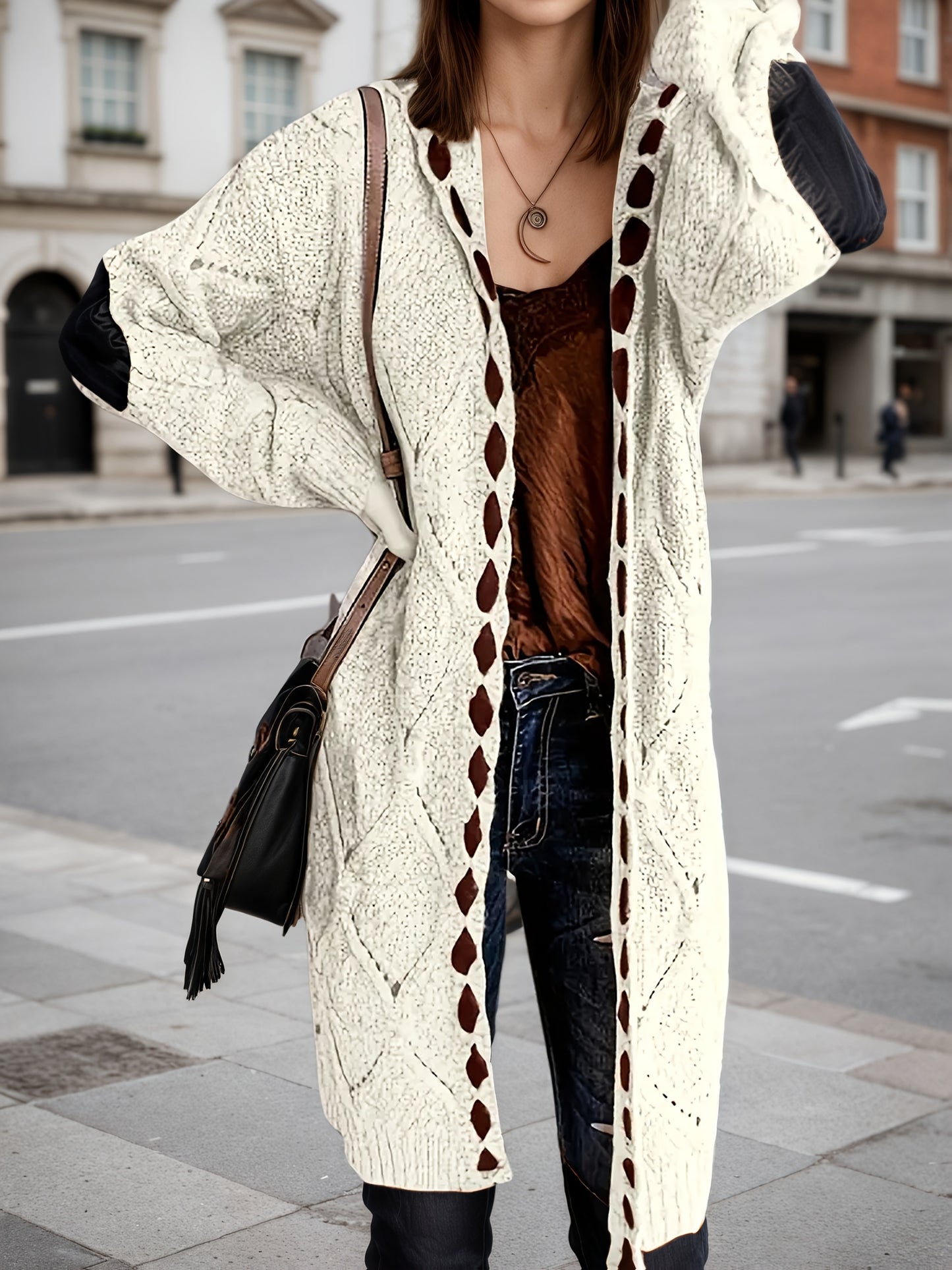 Retro Cardigan Soft And Warm Women’s Retro Cardigan Front Sleeve Open Button, AutumnWinter Coat, High Quality Craftsmanship, Elegant Women’s Sweater