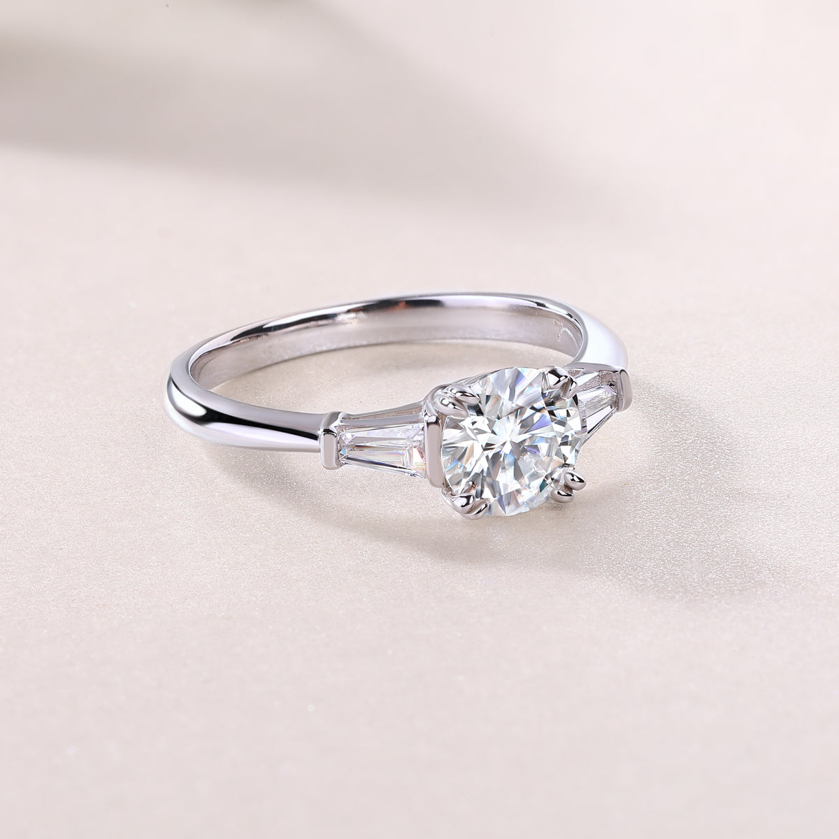 1Luxury Fashion Diamond Wedding Ring Classic Set With Moissanite Silver Ring Prohibit TikTok sales
