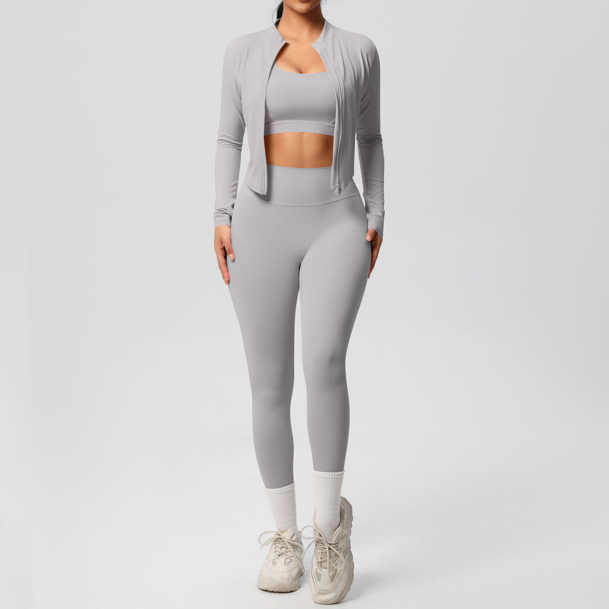 Outdoor Sports Tight-fitting Yoga Outfit Set