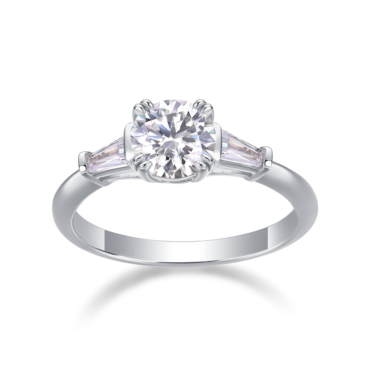 1Luxury Fashion Diamond Wedding Ring Classic Set With Moissanite Silver Ring Prohibit TikTok sales