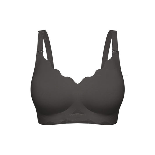 Invisible Small-chest Push-up Jelly Adhesive Bra With Anti-sagging Wavy Edges For A Beautiful Back
