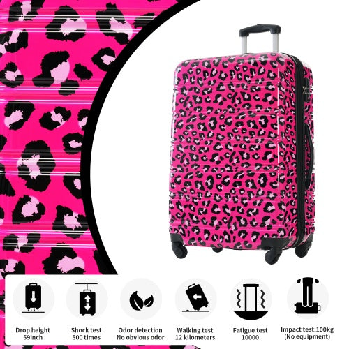 Hardshell Luggage Sets 3 Pcs Spinner Suitcase With TSA Lock Lightweight-20 24 28 Luggages
