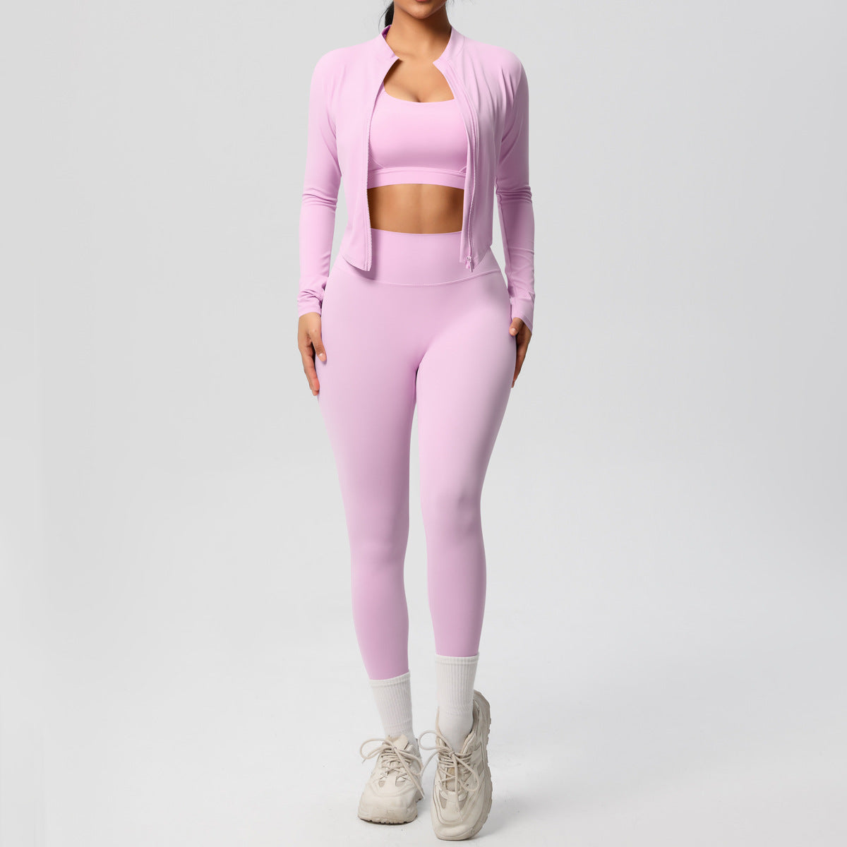 Outdoor Sports Tight-fitting Yoga Outfit Set