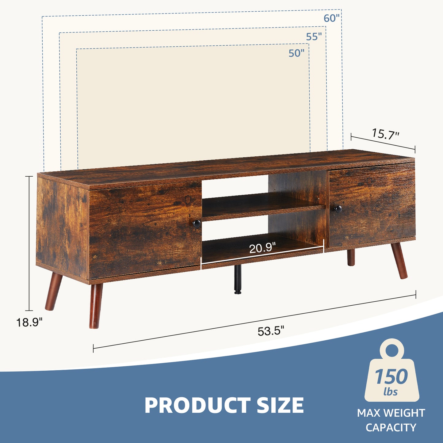 Panel TV Cabinet Can Store Black Cabinets, Suitable For Home Living Room Office TV Cabinet