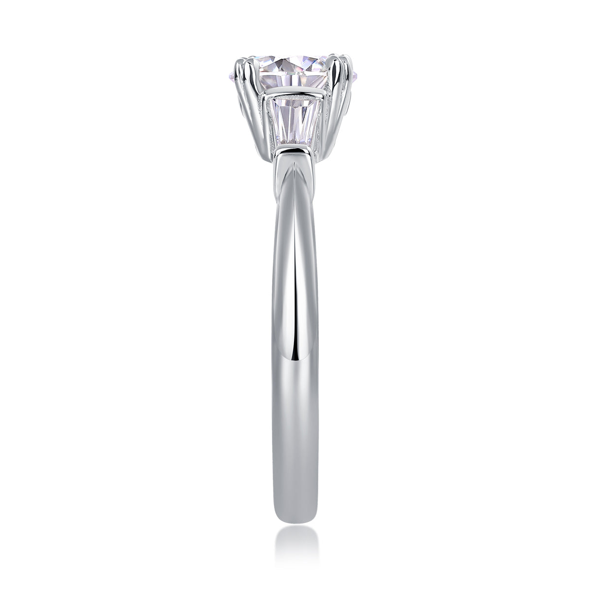 1Luxury Fashion Diamond Wedding Ring Classic Set With Moissanite Silver Ring Prohibit TikTok sales