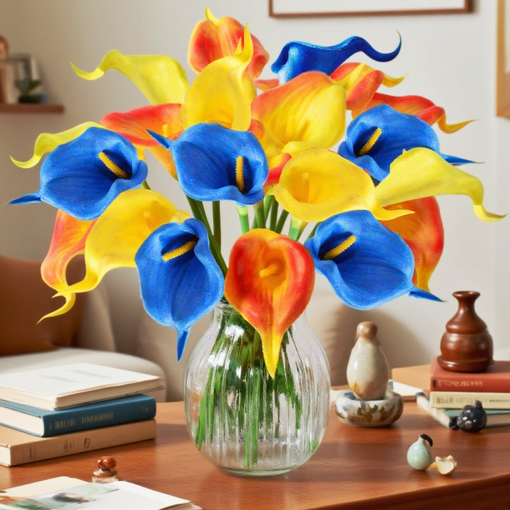 24Pcs Artificial Flowers