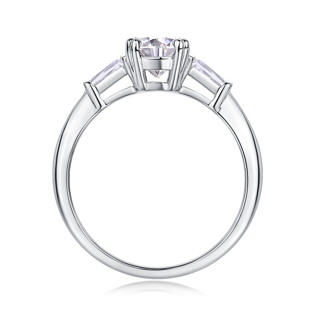 1Luxury Fashion Diamond Wedding Ring Classic Set With Moissanite Silver Ring Prohibit TikTok sales